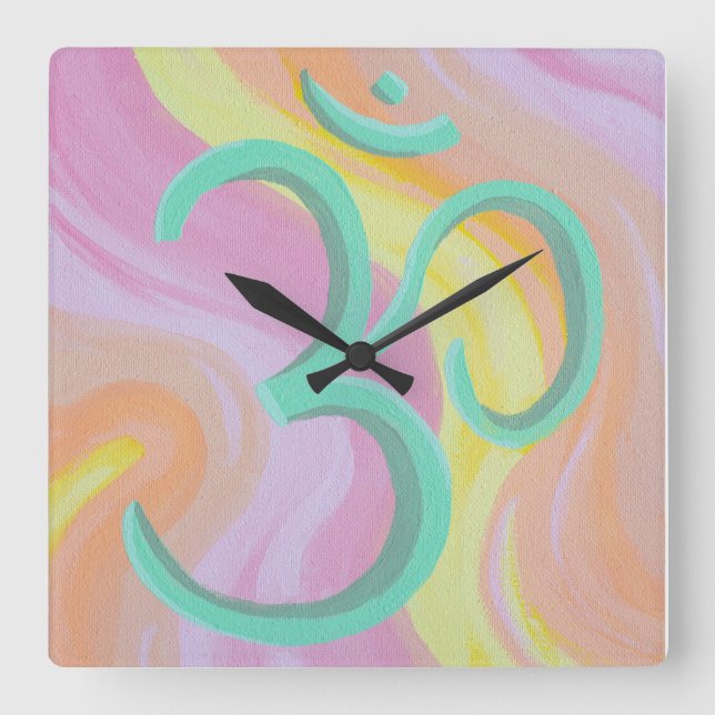 Reloj Cuadrado Om Clock (Anverso)