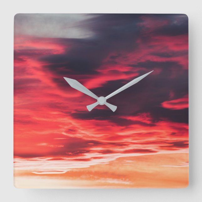 Reloj Cuadrado onda felina (Anverso)