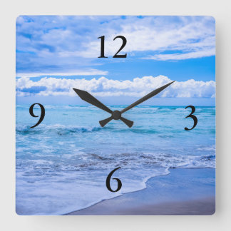 Reloj Cuadrado ondas oceánicas increíbles