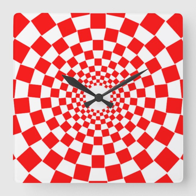RELOJ CUADRADO OPTICAL ILLUSION (Anverso)