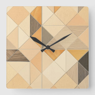 Reloj Cuadrado Opulento Cascada Jardín