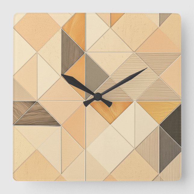 Reloj Cuadrado Opulento Cascada Jardín (Anverso)