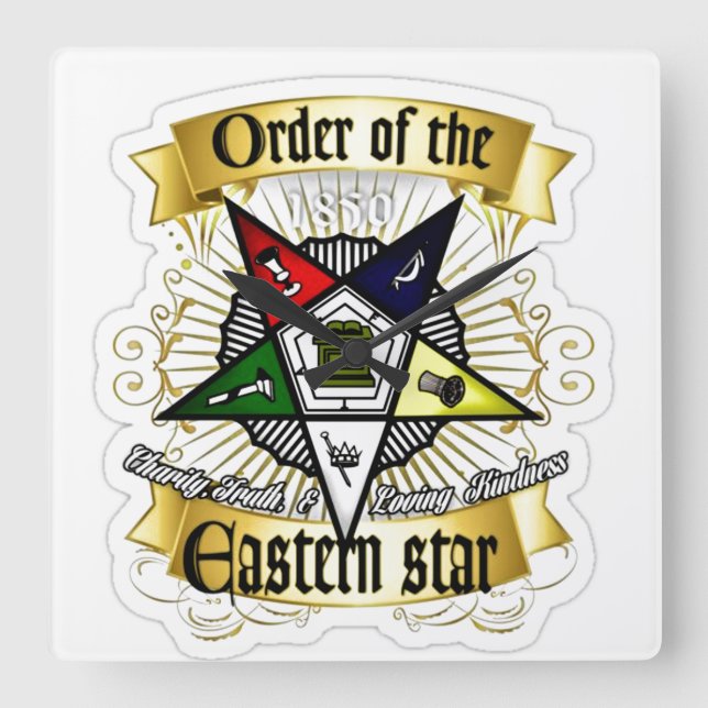 Reloj Cuadrado Orden de Estrella del Este (Anverso)