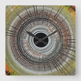 Reloj Cuadrado Original spin art