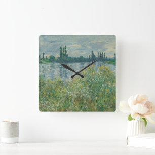 Reloj Cuadrado Orillas del Sena de Claude Monet