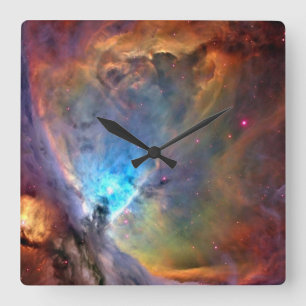 Reloj Cuadrado Orion Nebula Espacio Galaxia de bajo contraste