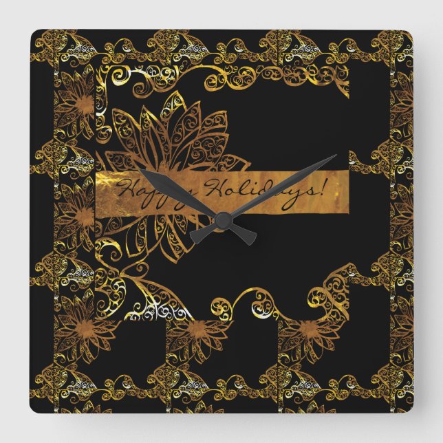 Reloj Cuadrado Oro (Anverso)