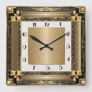 Reloj Cuadrado Oro Art Deco
