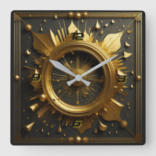 Reloj Cuadrado Oro Art Deco