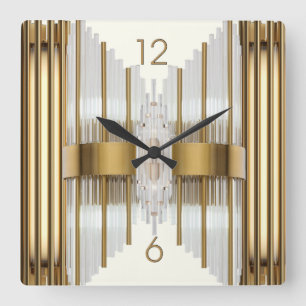 Reloj Cuadrado Oro Art Deco