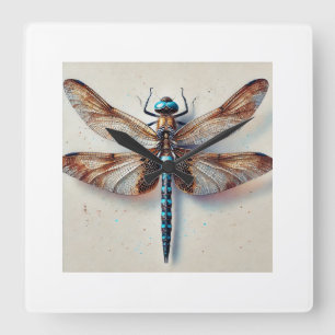 Reloj Cuadrado Orthetrum dragonfly 171024IREF213 - Watercolor