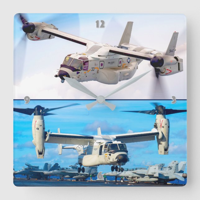 RELOJ CUADRADO OSPREY CMV-22B (Anverso)
