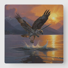 Reloj Cuadrado Osprey hace una captura al atardecer