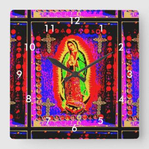 Reloj Cuadrado Our Lady Of Guadalupe