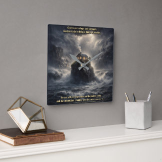 Reloj Cuadrado Our refuge & strength