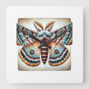 Reloj Cuadrado Owlet Moth 010824IREF215 - Watercolor