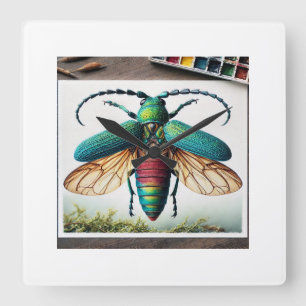 Reloj Cuadrado Pachylocerus 140724IREF103 - Watercolor