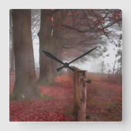 Reloj Cuadrado Painterly Beauty Autumn Muur Klokken