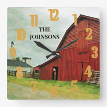 País Rústico Escenario del Barn Rojo 