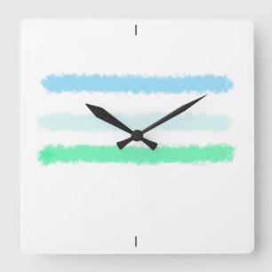 Reloj Cuadrado Paisaje en resumen.