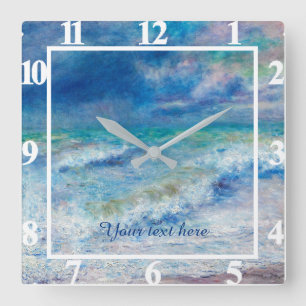 Reloj Cuadrado Paisaje marino