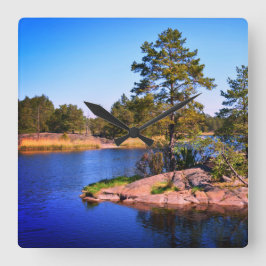 Reloj Cuadrado paisajista sueco, foto