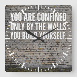 Reloj Cuadrado Palabras motivacionales