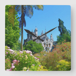 Reloj Cuadrado Palacio de la acuarela
