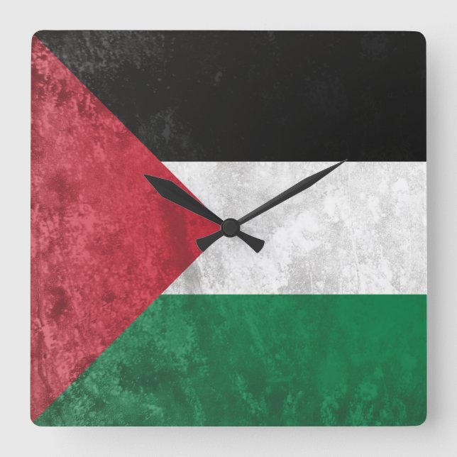 Reloj Cuadrado Palestina (Anverso)
