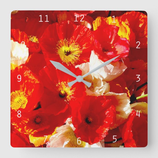 Reloj Cuadrado Pamapola (Anverso)