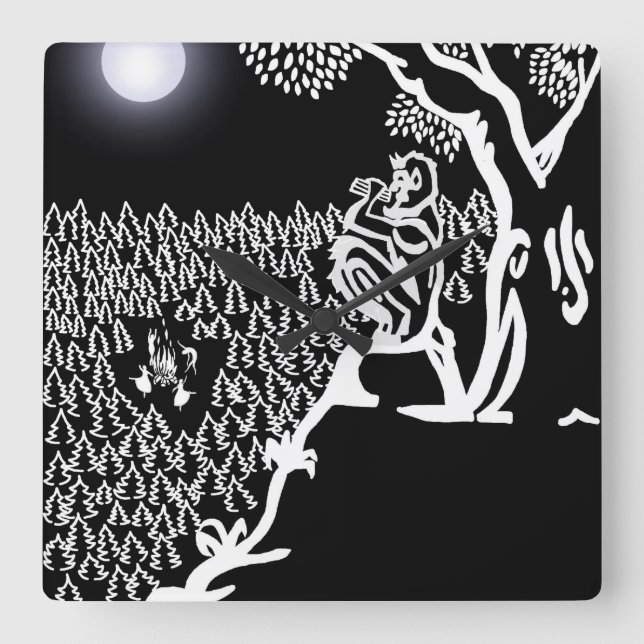 Reloj Cuadrado Pan Serenade Wall Clock (Anverso)