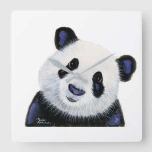 Reloj Cuadrado Panda Bear Print ' HuGSY ' de Shirley MacArthur