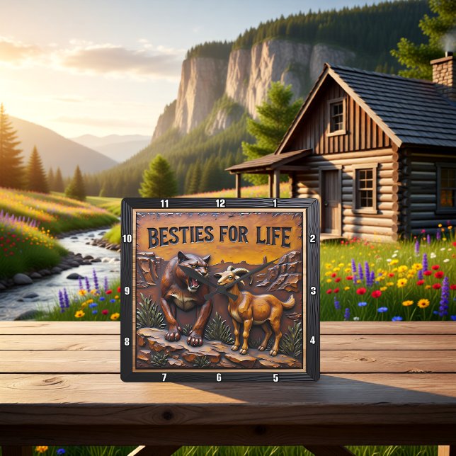 Reloj Cuadrado Panther Goat Unlikely Forest (Subido por el creador)