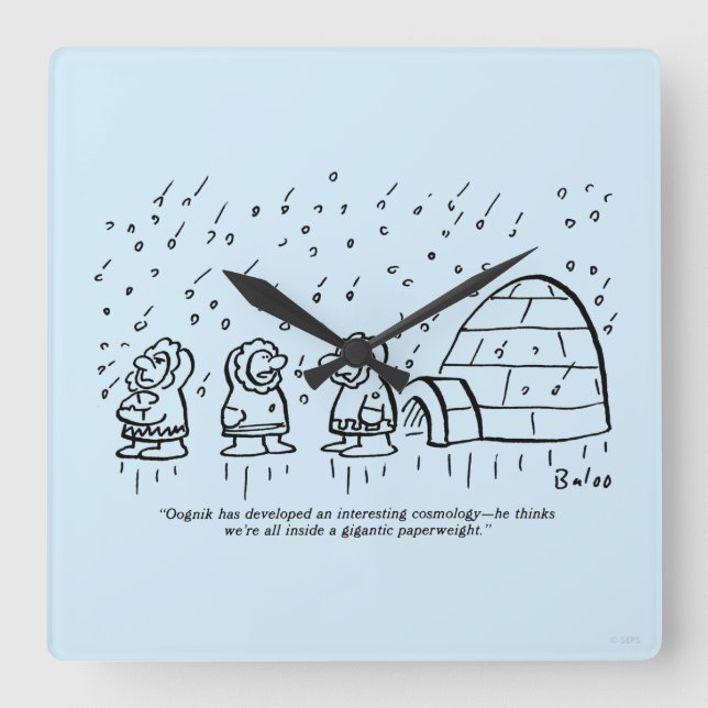 Reloj Cuadrado Papel (Anverso)