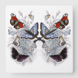 Reloj Cuadrado papillones