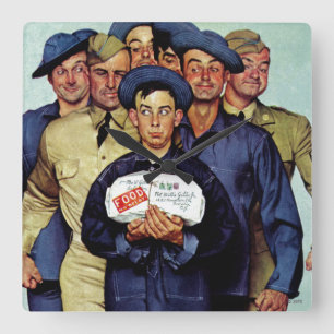 Reloj Cuadrado Paquete de Willie Gillis del hogar