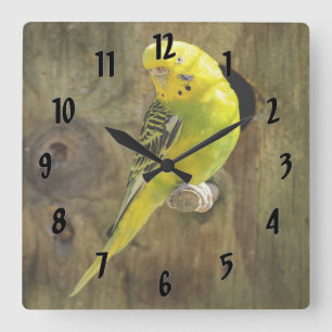 Reloj Cuadrado Paracaídas amarillo bonito