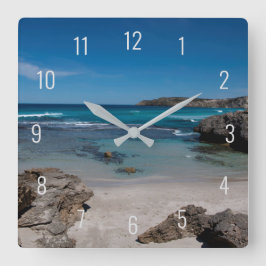 Reloj Cuadrado Paradise Beach Sea Ocean Summer Australia