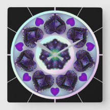 Paraguas morados y corazones .7