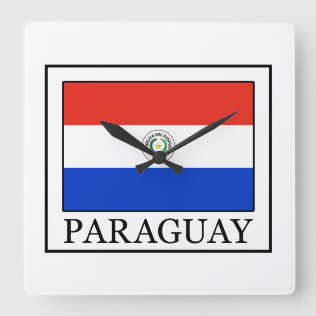 Reloj Cuadrado Paraguay (Anverso)