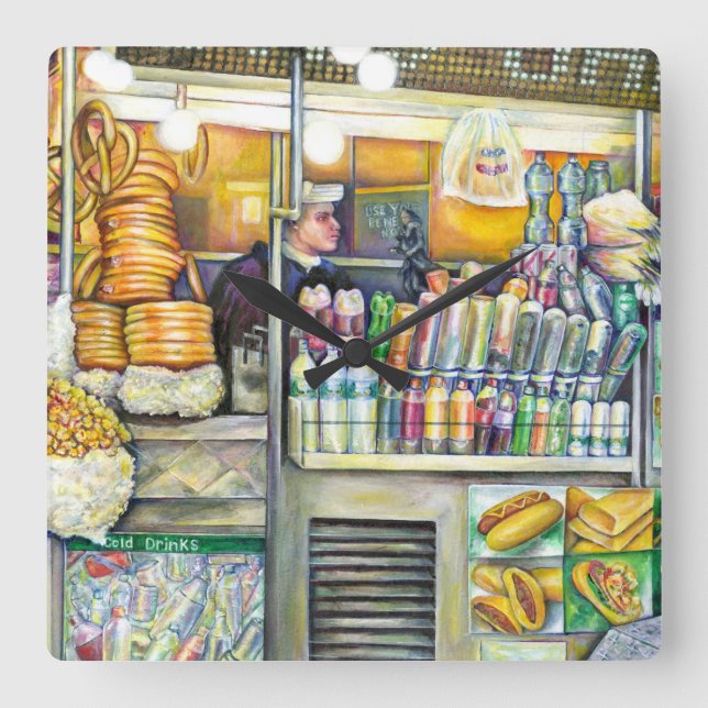 Reloj Cuadrado Paraíso de Pushcart (Anverso)