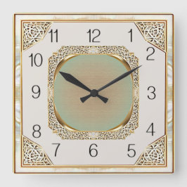 Reloj Cuadrado Pared elegante Art Deco