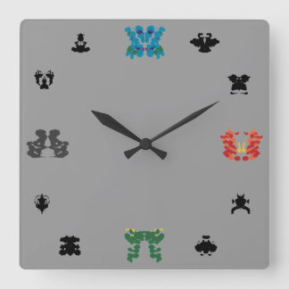 Reloj Cuadrado Pared-Reloj de Rorschach