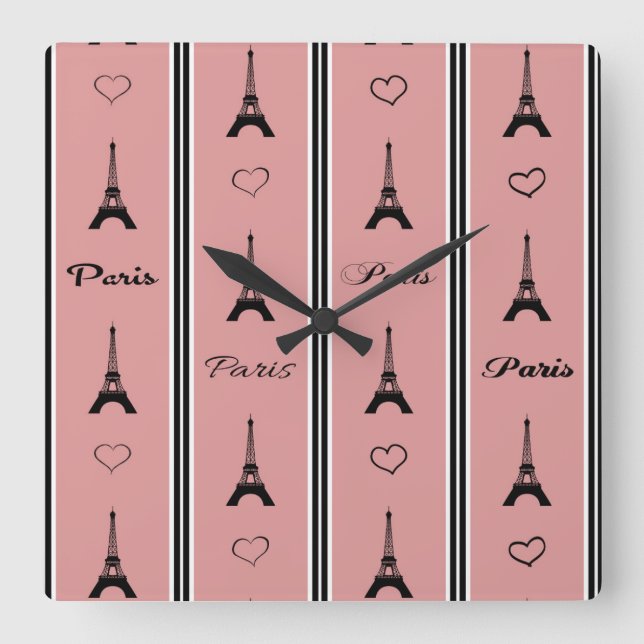 Reloj Cuadrado París (Anverso)