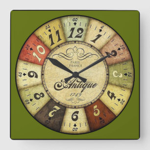 Reloj Cuadrado París Francia Antigüedad