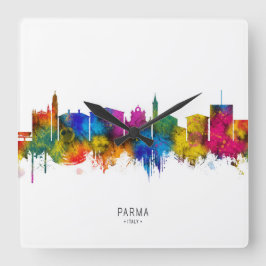 Reloj Cuadrado Parma Italy Skyline