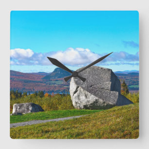 Reloj Cuadrado Parque Estatal Sentinel Rock, Westmore, Vermont