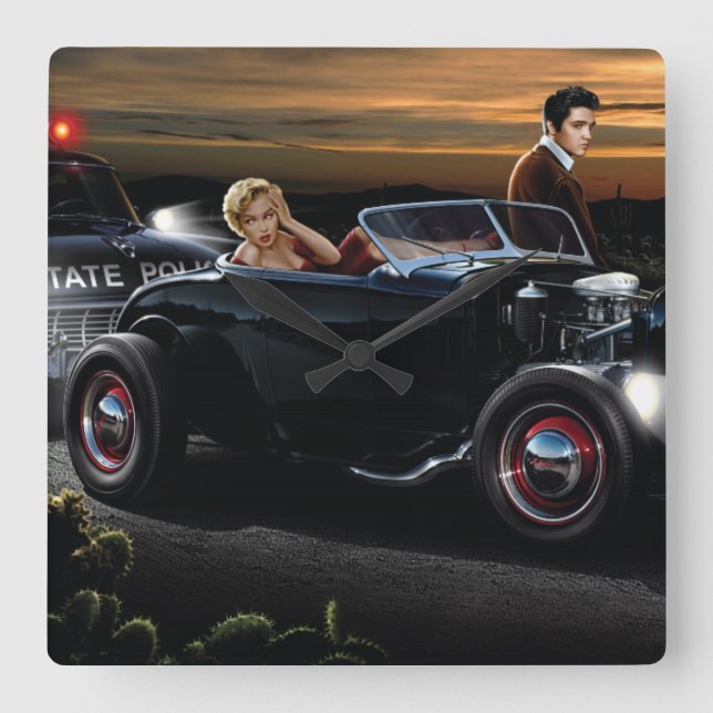 Reloj Cuadrado Paseo de la alegría (Anverso)