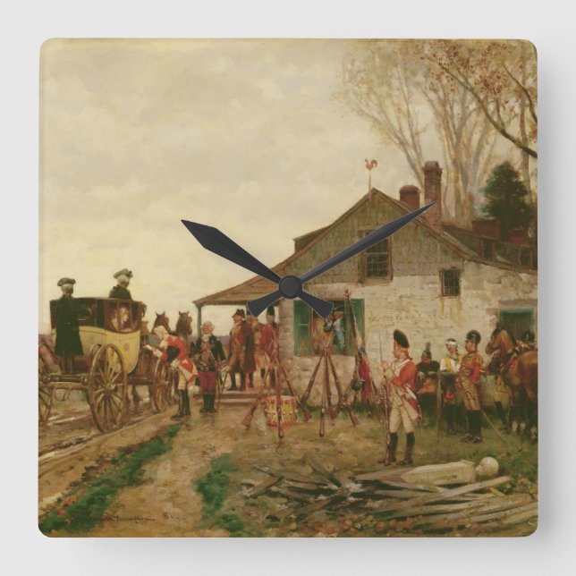 Reloj Cuadrado Paso del puesto avanzado (Anverso)