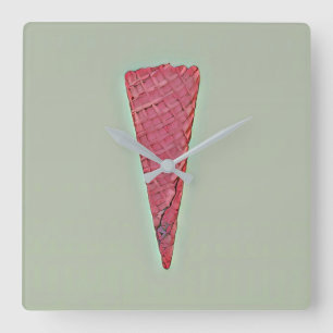 Reloj Cuadrado Pastel de helado